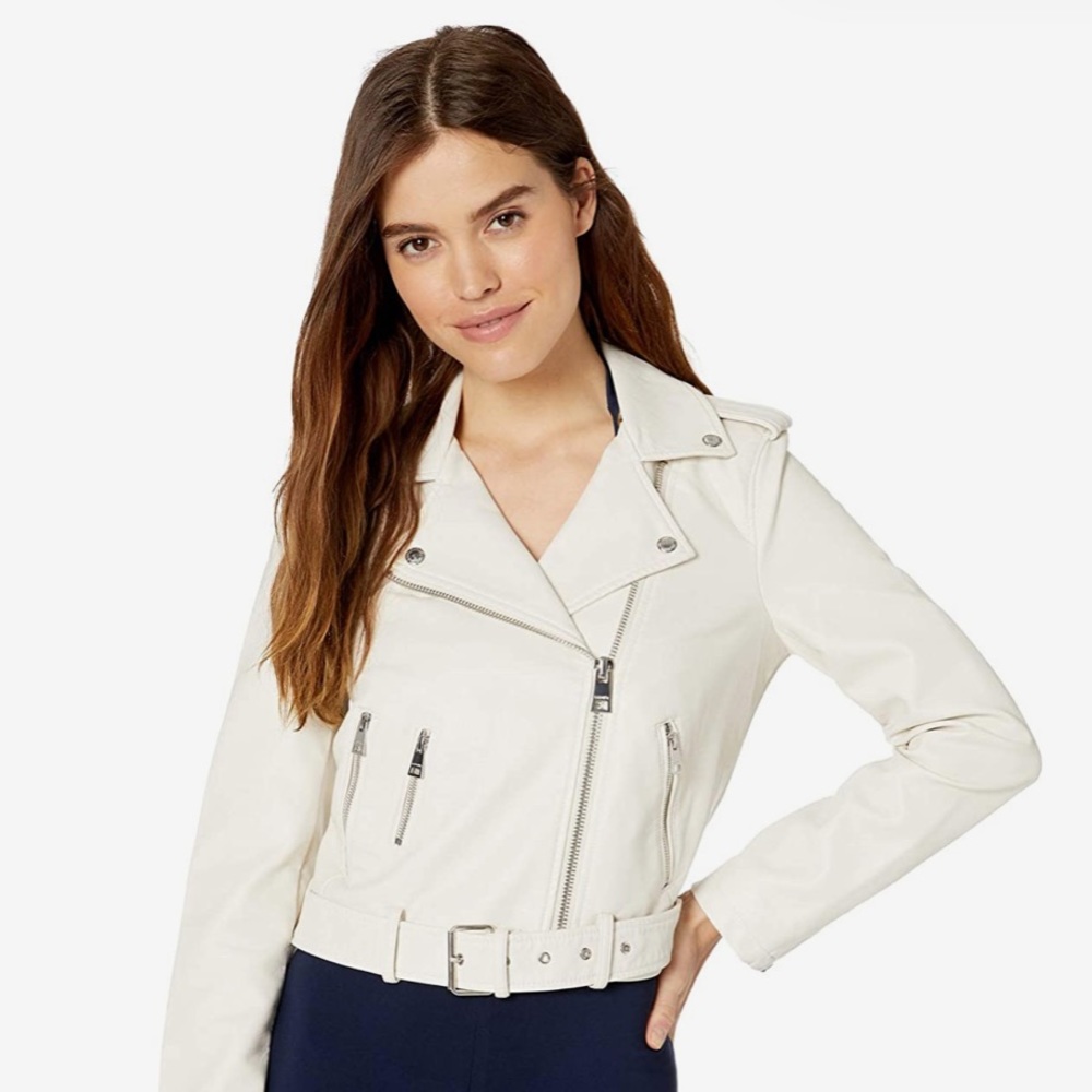 Levi’s White Leather Jacket